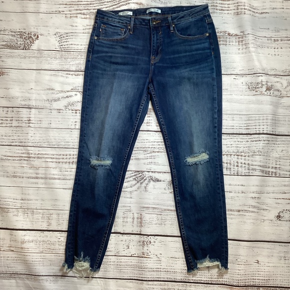 1125. Vigoss Dark Blue Skinny Jean EUC Size 32 - Picture 1 of 5